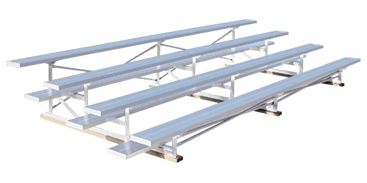 Ultra Site Low Rise Bleacher, 24 Capacity, Aluminum Frame 1372804